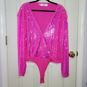 Southern Fried Chics Sequin Bodysuit